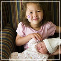 空港で孫たちと