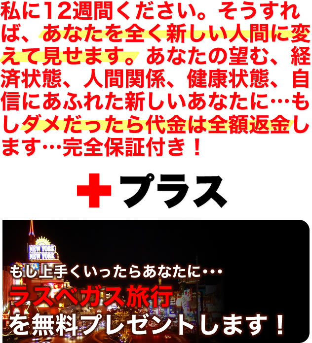 「Drモルツの12週間で自分を変えるイメージプログラム」